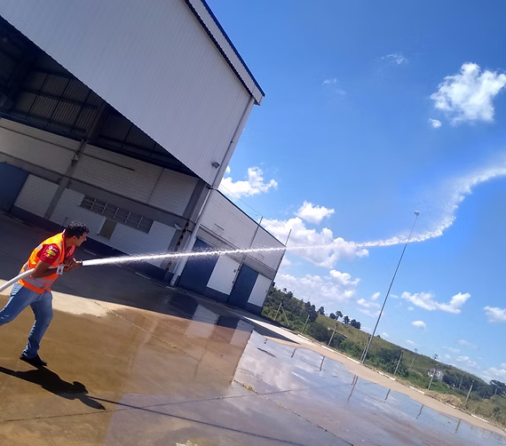 Teste de bomba de incêndio - cliente Gerdau